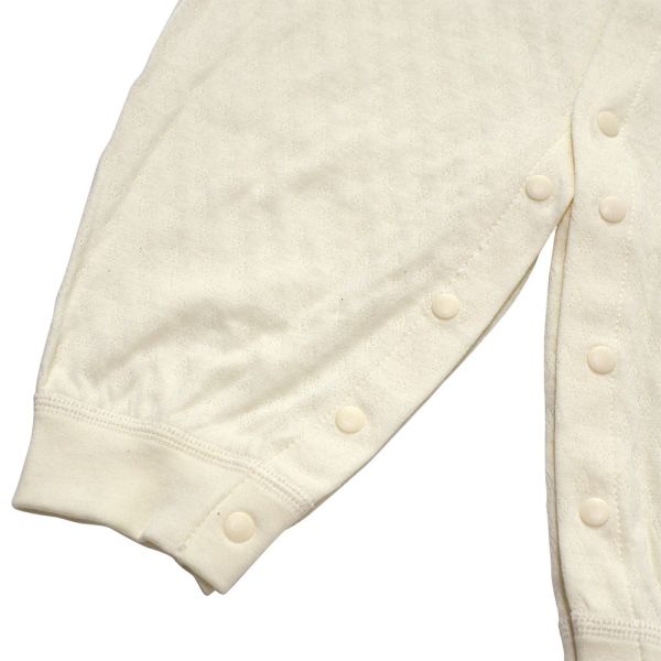 有機棉連身衣-小花 有機棉,秋冬寶寶衣,寶寶睡衣,一件式,嬰兒睡衣,台灣製造敏感肌衣服,透氣衣物,天然有機棉