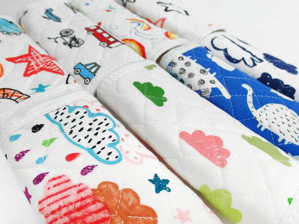 【只送不賣】有機棉揹帶口水巾３件組，孕婦褲下單滿３件立即送限量好禮(隨機贈) 