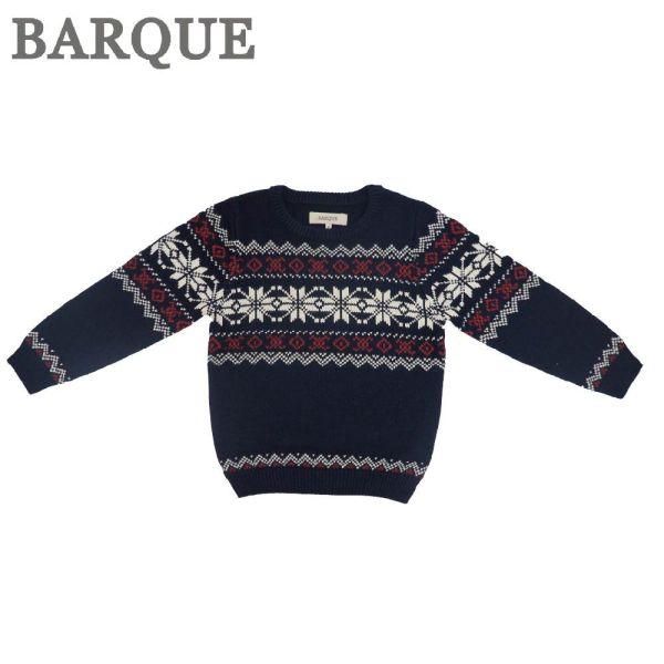 Fair Isle Sweater - Blue BARQUE,針織衫,嬰兒針織,幼兒針織,針織衣,毛衣,保暖上衣