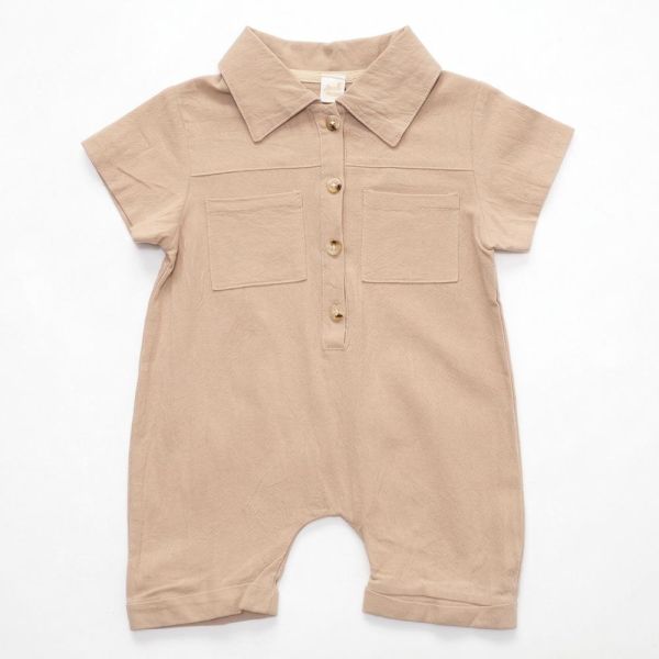 純棉工作服連身衣 純棉工作服連身衣,男寶包屁衣,工裝連身衣,100%純棉,嬰兒外出服,環保印染,寶寶穿搭,質感童裝