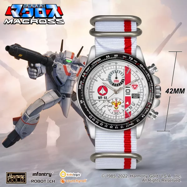 INFANTRY x MACROSS 手錶 40週年紀念珍藏版 Ver.1.0 盲盒石英手錶 3.0 (1只裝) (白帶銀框) INFANTRY x MACROSS 手錶 40週年紀念珍藏版 Ver.1.0 盲盒石英手錶 3.0 (1只裝) (白帶銀框)