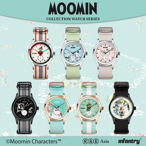 INFANTRY X MOOMIN BLIND BOX WATCH 嚕嚕米盲盒石英手錶 (1只裝）（米白娃娃） INFANTRY X MOOMIN BLIND BOX WATCH 嚕嚕米盲盒石英手錶 (1只裝）（米白娃娃）。。吊飾,盲盒手錶。