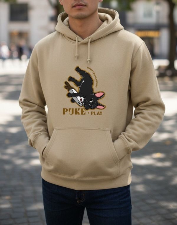 預購-Puke(撲客)暖心連帽Ｔ恤（我愛鯊魚刀玩具） 