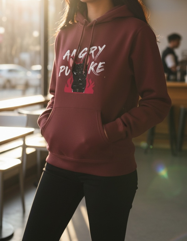 預購-Puke(撲客)暖心連帽Ｔ恤（撲客生氣氣） 