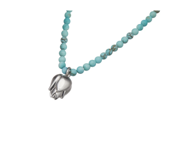 銀薔薇綠松石細鍊   Rose Butterfly Turquoise 日本設計師,日本製,設計項鍊,潮流飾品,選品,設計搭配,設計服裝,潮流服飾,潮流搭配,搭配教學,潮流穿搭,時尚搭配,手錶,潮流品牌,精選商品,優質商品,黃銅,蝴蝶,細鍊,18K鍍金,珍珠,貝殼,鍍銀,綠松石