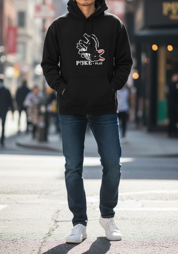 預購-Puke(撲客)暖心連帽Ｔ恤（我愛鯊魚刀玩具） 