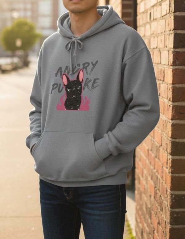 預購-Puke(撲客)暖心連帽Ｔ恤（撲客生氣氣） 