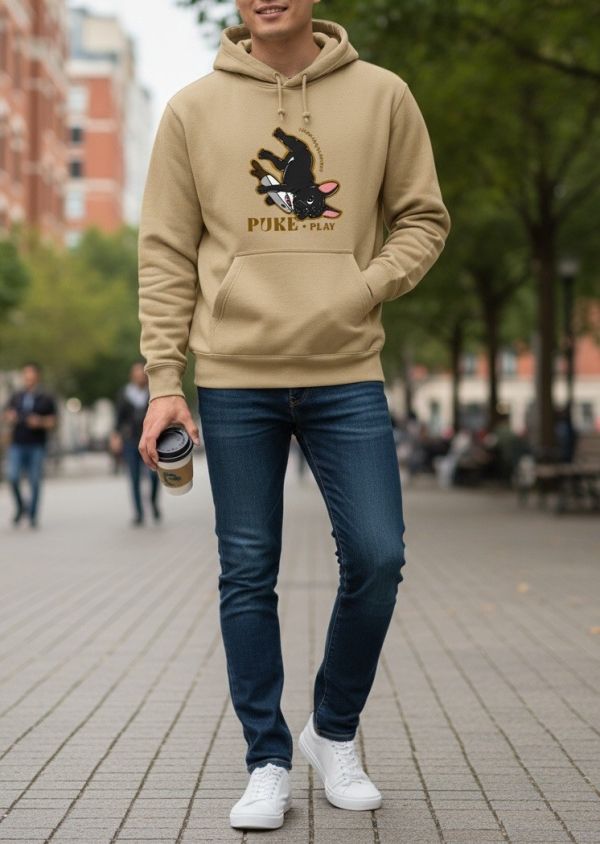 預購-Puke(撲客)暖心連帽Ｔ恤（我愛鯊魚刀玩具） 