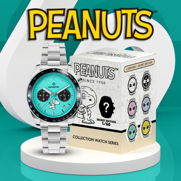 INFANTRY X PEANUTS 盲盒石英手錶 (Prime)盲盒 (1只裝) (隨機) INFANTRY X PEANUTS 盲盒石英手錶 (Prime)盲盒 (1只裝) (隨機)- 漫畫獨家腕錶
石英錶,盲盒手錶。