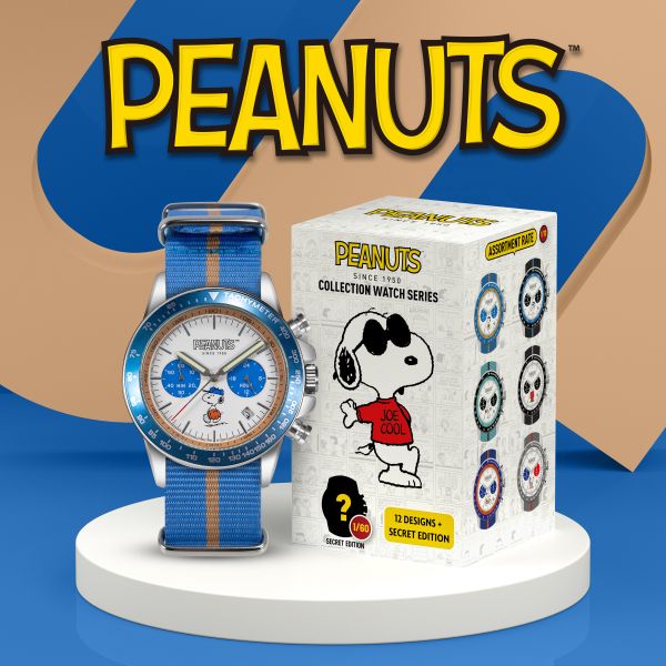 INFANTRY X PEANUTS 盲盒石英手錶 3.0 (1只裝) (淺藍金框) INFANTRY X PEANUTS 盲盒石英手錶 3.0 (1只裝)  (淺藍金框)。
石英錶,吊飾,盲盒手錶。