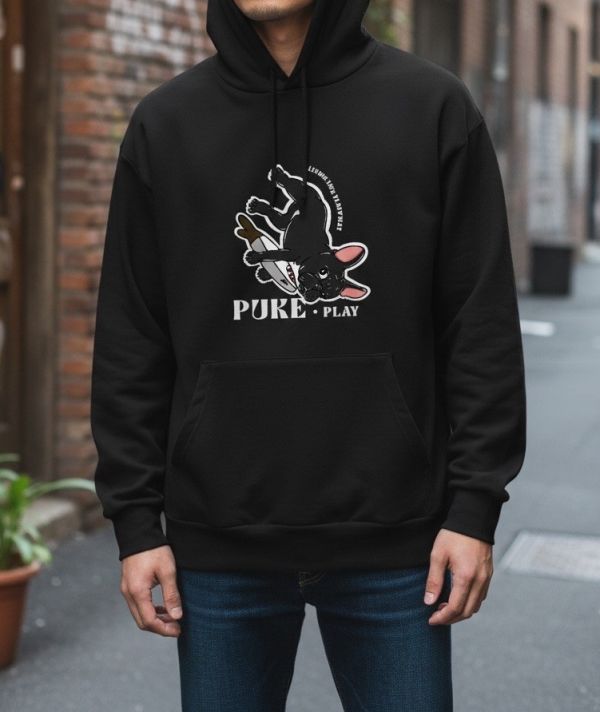 預購-Puke(撲客)暖心連帽Ｔ恤（我愛鯊魚刀玩具） 