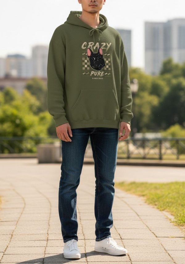 預購-Puke(撲客)暖心連帽Ｔ恤（瘋狂馬賽克） 