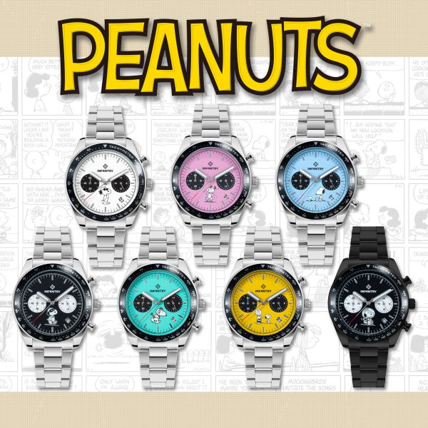 INFANTRY X PEANUTS 盲盒石英手錶 (Prime)盲盒 (1只裝) (隨機) INFANTRY X PEANUTS 盲盒石英手錶 (Prime)盲盒 (1只裝) (隨機)- 漫畫獨家腕錶
石英錶,盲盒手錶。