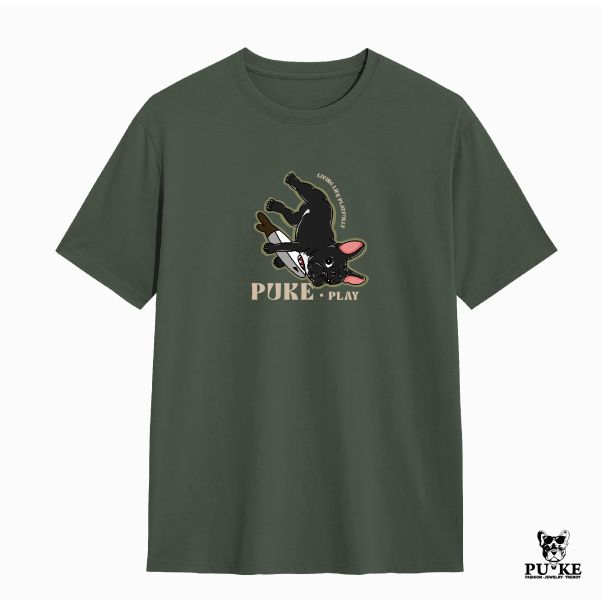 預購-Puke(撲客)酷潮寬版Ｔ恤（我愛鯊魚刀玩具） 