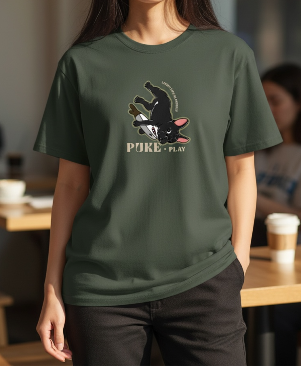 預購-Puke(撲客)酷潮寬版Ｔ恤（我愛鯊魚刀玩具） 