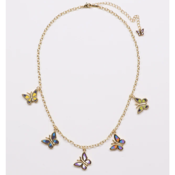 蝴蝶樂園細鍊 Butterfly Paradise 日本設計師,日本製,設計項鍊,潮流飾品,選品,設計搭配,設計服裝,潮流服飾,潮流搭配,搭配教學,潮流穿搭,時尚搭配,手錶,潮流品牌,精選商品,優質商品,黃銅,蝴蝶,細鍊,18K鍍金