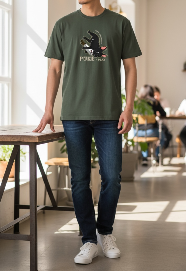 預購-Puke(撲客)酷潮寬版Ｔ恤（我愛鯊魚刀玩具） 