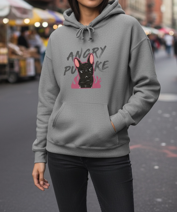 預購-Puke(撲客)暖心連帽Ｔ恤（撲客生氣氣） 