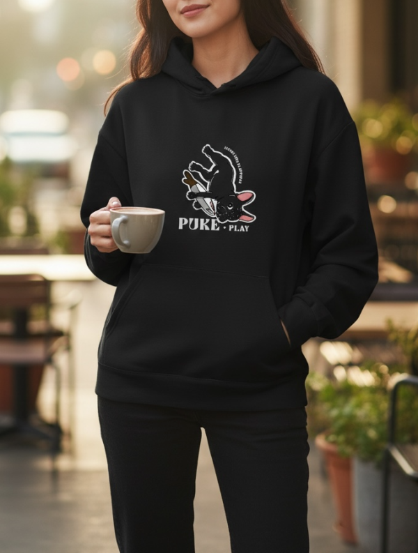 預購-Puke(撲客)暖心連帽Ｔ恤（我愛鯊魚刀玩具） 