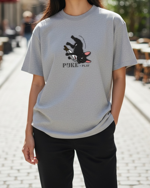 預購-Puke(撲客)酷潮寬版Ｔ恤（我愛鯊魚刀玩具） 