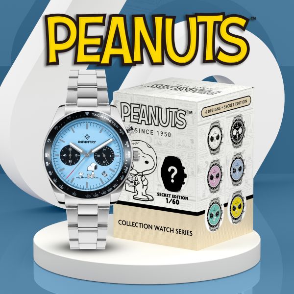 INFANTRY X PEANUTS 盲盒石英手錶 (Prime)盲盒 (1只裝) (隨機) INFANTRY X PEANUTS 盲盒石英手錶 (Prime)盲盒 (1只裝) (隨機)- 漫畫獨家腕錶
石英錶,盲盒手錶。