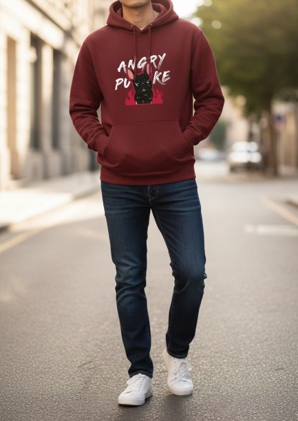 預購-Puke(撲客)暖心連帽Ｔ恤（撲客生氣氣） 