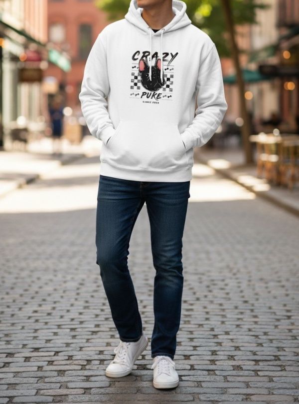 預購-Puke(撲客)暖心連帽Ｔ恤（瘋狂馬賽克） 