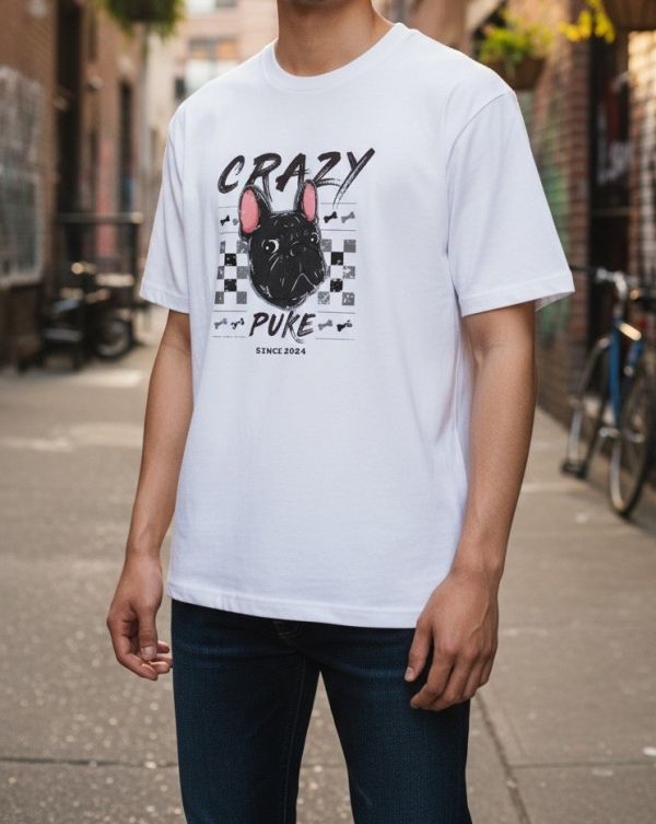 預購-Puke(撲客)酷潮寬版Ｔ恤（瘋狂馬賽克） 