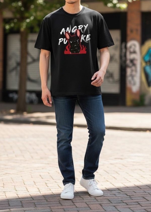 預購-Puke(撲客)酷潮寬版Ｔ恤（撲客生氣氣） 