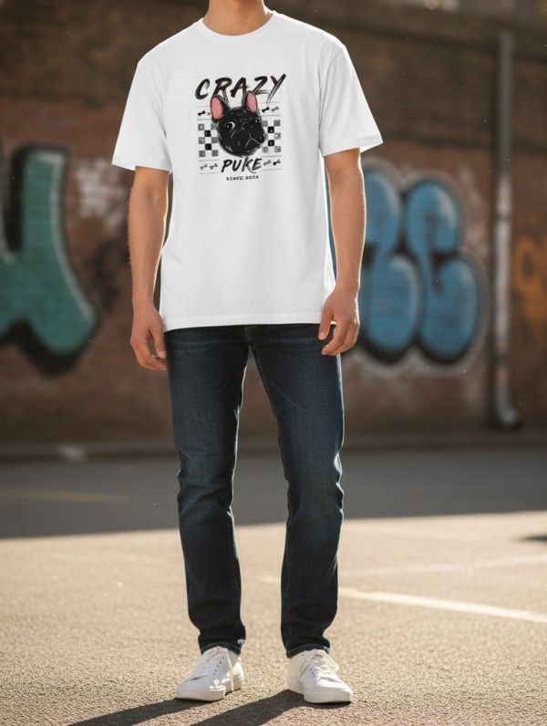 預購-Puke(撲客)酷潮寬版Ｔ恤（瘋狂馬賽克） 