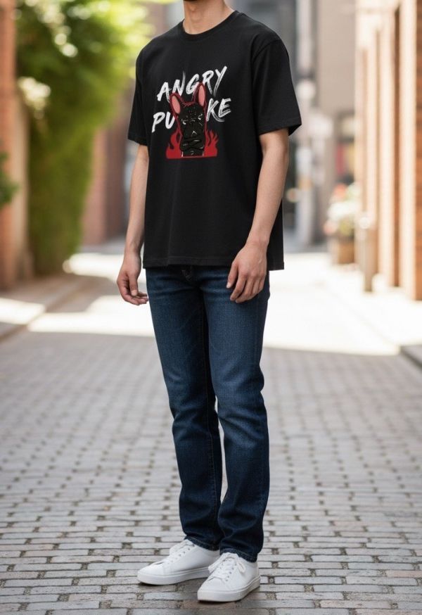 預購-Puke(撲客)酷潮寬版Ｔ恤（撲客生氣氣） 