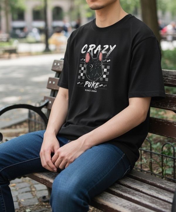 預購-Puke(撲客)酷潮寬版Ｔ恤（瘋狂馬賽克） 