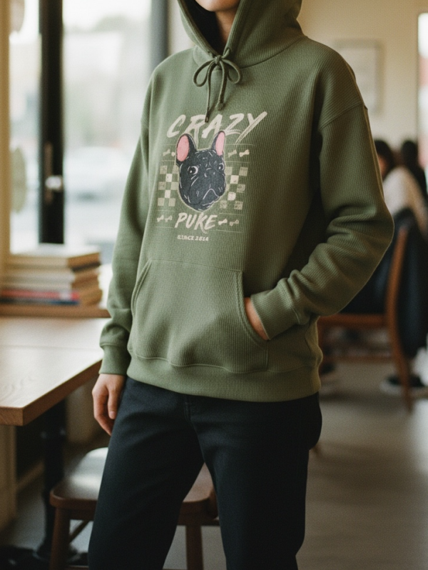 預購-Puke(撲客)暖心連帽Ｔ恤（瘋狂馬賽克） 