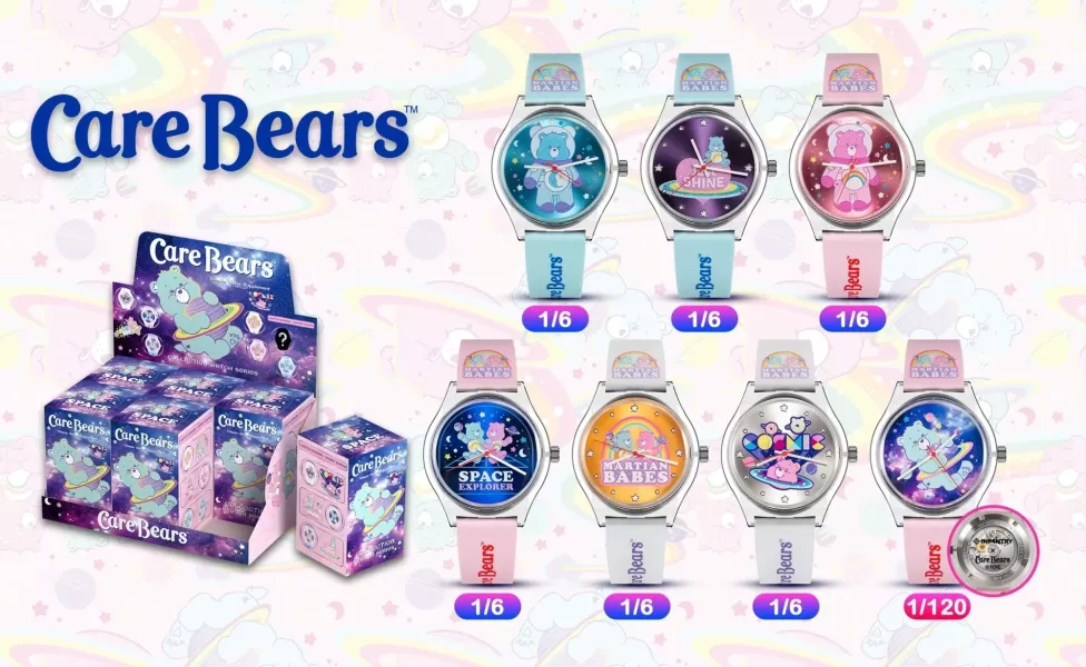 INFANTRY X CARE BEARS 手錶 (精簡版)盲盒石英手錶  (1盒裝) (6只) 愛心熊專屬腕錶 - 7 款獨特款式 ~ (精簡版) (一盒裝）(6只)