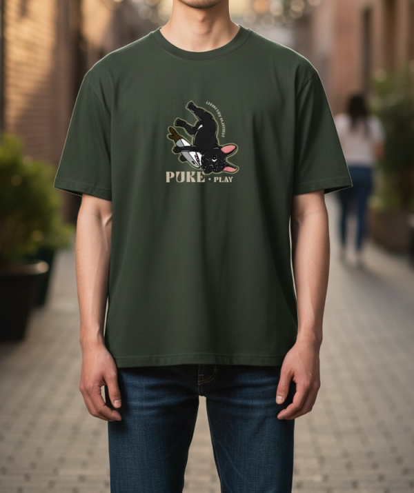 預購-Puke(撲客)酷潮寬版Ｔ恤（我愛鯊魚刀玩具） 