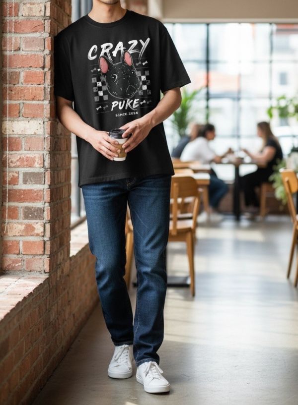 預購-Puke(撲客)酷潮寬版Ｔ恤（瘋狂馬賽克） 