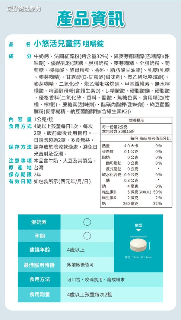 【寶貝全方位成長組】兒童綜合維他命咀嚼錠+牛奶鈣咀嚼錠 