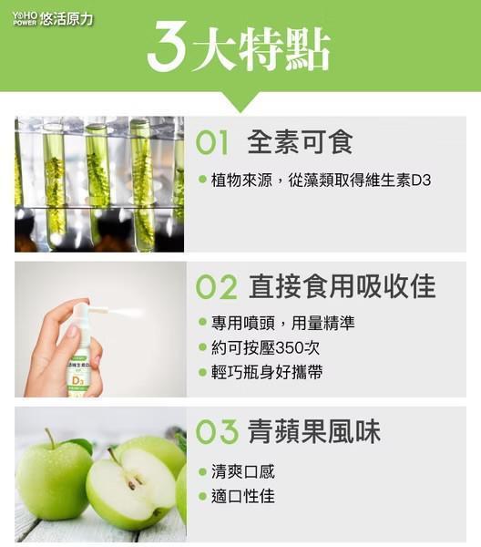 [贈] 維生素D3噴劑【3歲可用 素食 一噴400IU可噴半年】 