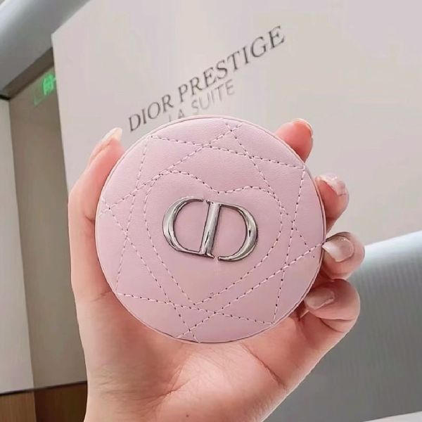 DIOR 千鳥皮革紋化妝鏡 520限定粉 