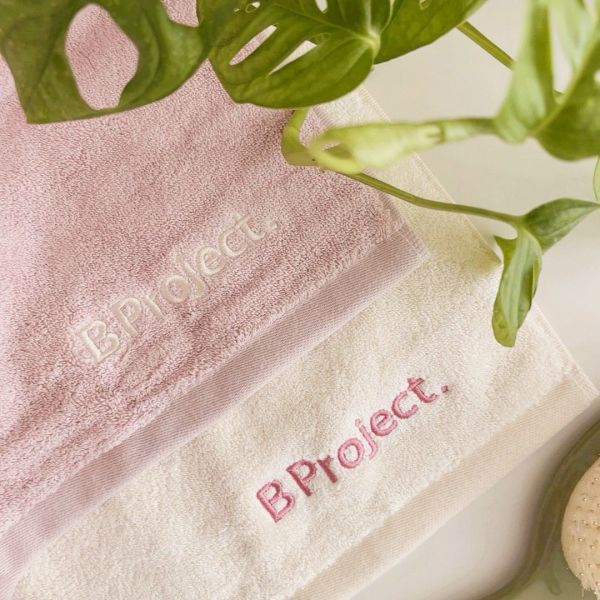 韓國 B Project. 韓國優質刺繡柔吸毛巾 (2入/盒) 