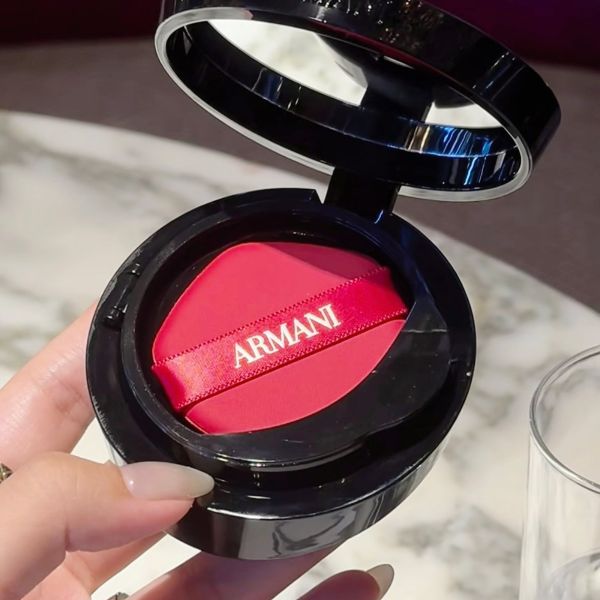 GIORGIO ARMANI 訂製奢潤緞光氣墊粉餅-14g #01 (28) 