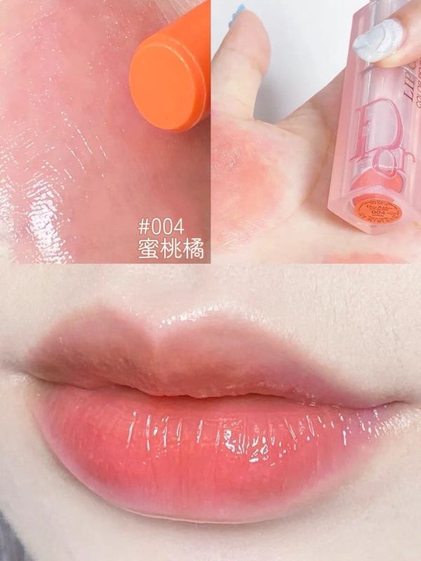 DIOR 癮誘粉漾潤唇膏 3.2g #004蜜桃橘(26/06) 