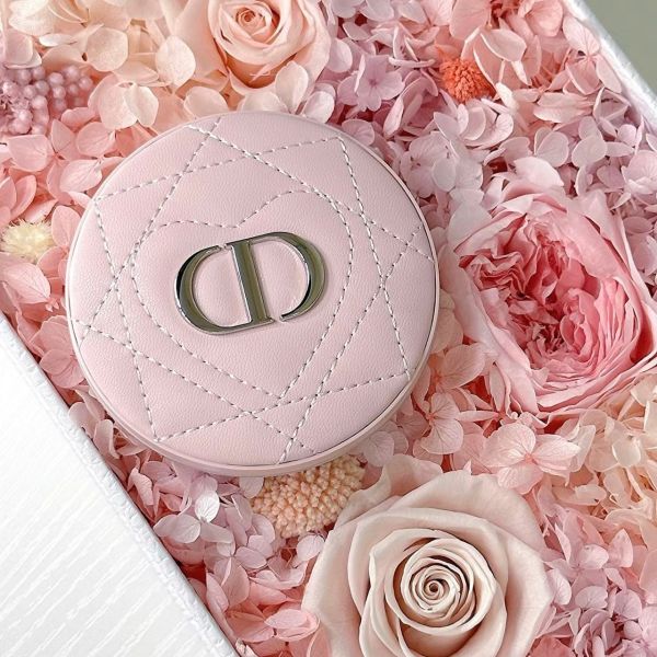 DIOR 千鳥皮革紋化妝鏡 520限定粉 