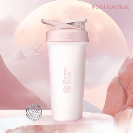 【BlenderBottle】 Strada Sleek 25oz 不鏽保冰杯 櫻花粉 740ml Blender Bottle,blenderbottle,strada,sleek,不鏽鋼杯,保溫保冰,隨行杯,環保杯,搖搖杯,運動水壺