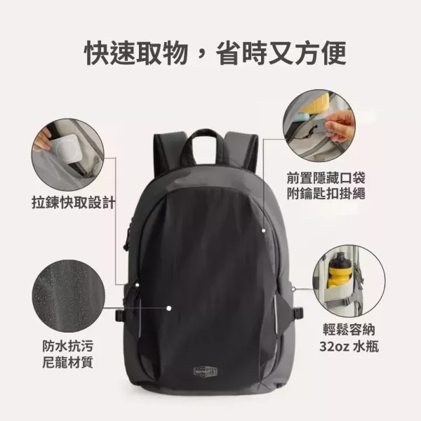 【美國Bagsmart】輕便運動背包套裝 25L 附盥洗包 原廠保固 旅行背包 戶外 防水 騎行運動 大容量背包 Bagsmart, 運動背包, 旅行背包, 防水背包, 騎行背包, 戶外背包, 大容量背包, 背包套裝, 盥洗包, Bagsmart背包