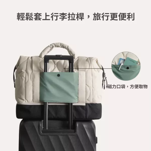 【美國Bagsmart】大容量旅行手提袋 34L 登機包 托特包 大容量 多隔層 手提 背帶可拆 旅遊必備 Bagsmart, 旅行手提袋, 登機包, 托特包, 大容量旅行包, 多隔層旅行袋, 可拆背帶, 旅遊包, 出差包, Bagsmart托特包