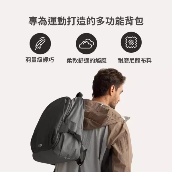 【美國Bagsmart】輕便運動背包套裝 25L 附盥洗包 原廠保固 旅行背包 戶外 防水 騎行運動 大容量背包 Bagsmart, 運動背包, 旅行背包, 防水背包, 騎行背包, 戶外背包, 大容量背包, 背包套裝, 盥洗包, Bagsmart背包