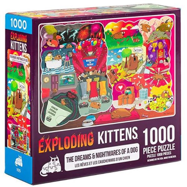 爆炸貓1000片拼圖: 狗的夢境與夢靨 英文版 