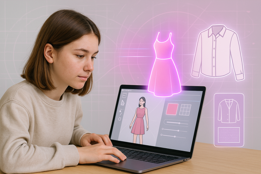 數位時尚設計  Digital Fashion Design-2025-UCLA Summer Camp 美國遊學,UCLA夏令營,數位時尚營,服裝設計課程,圖樣設計,兒童遊學,名校遊學,創意營隊,品牌設計,設計作品集,夏令營推薦,洛杉磯遊學
