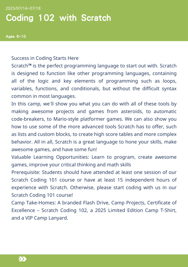 Scratch程式設計102  Coding 102 with Scratch-2025-UCLA Summer Camp 美國遊學,UCLA夏令營,Scratch程式設計,兒童遊學,洛杉磯營隊,名校遊學,程式設計營,親子遊學,夏令營推薦,科技營隊,美國營隊,編程課程